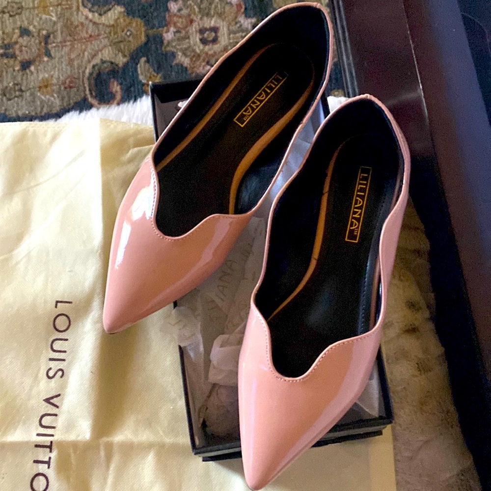 Liliana Pink Patent Flats